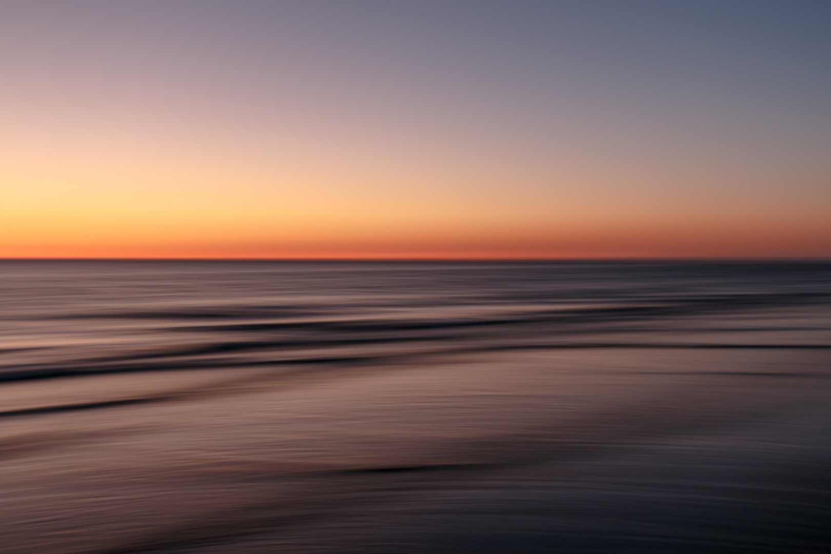 Nordseestrandsonnenuntergangsszenarium