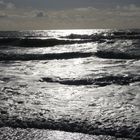 Nordseewellen am Strand von Bjerregaard