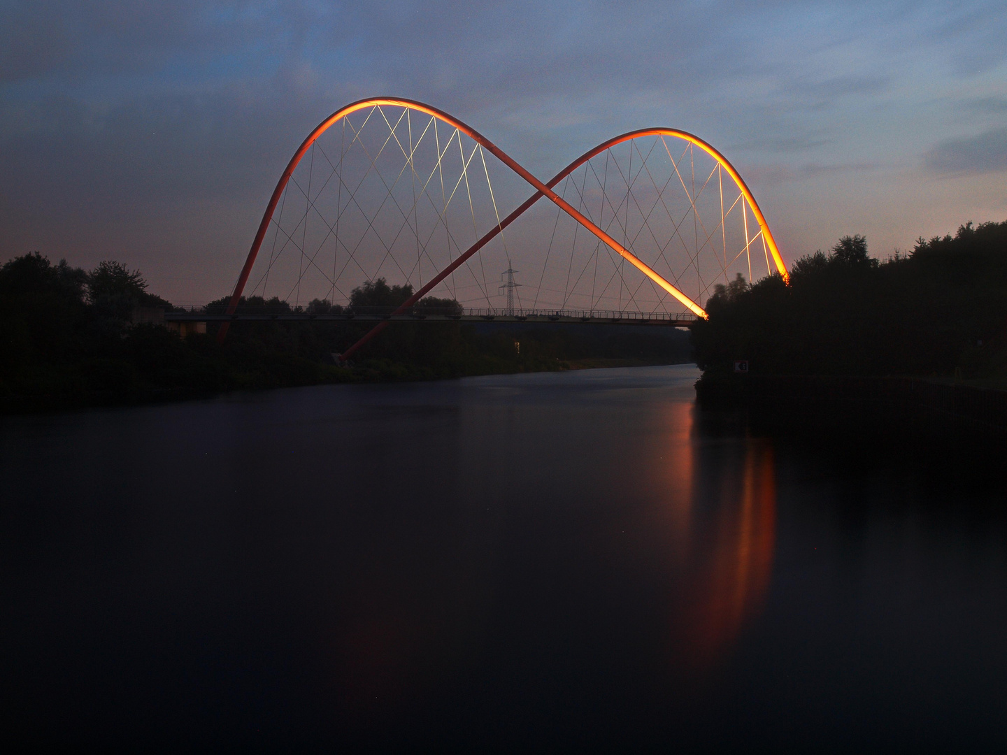 Nordsternpark - Doppelbogenbrücke [DRI]