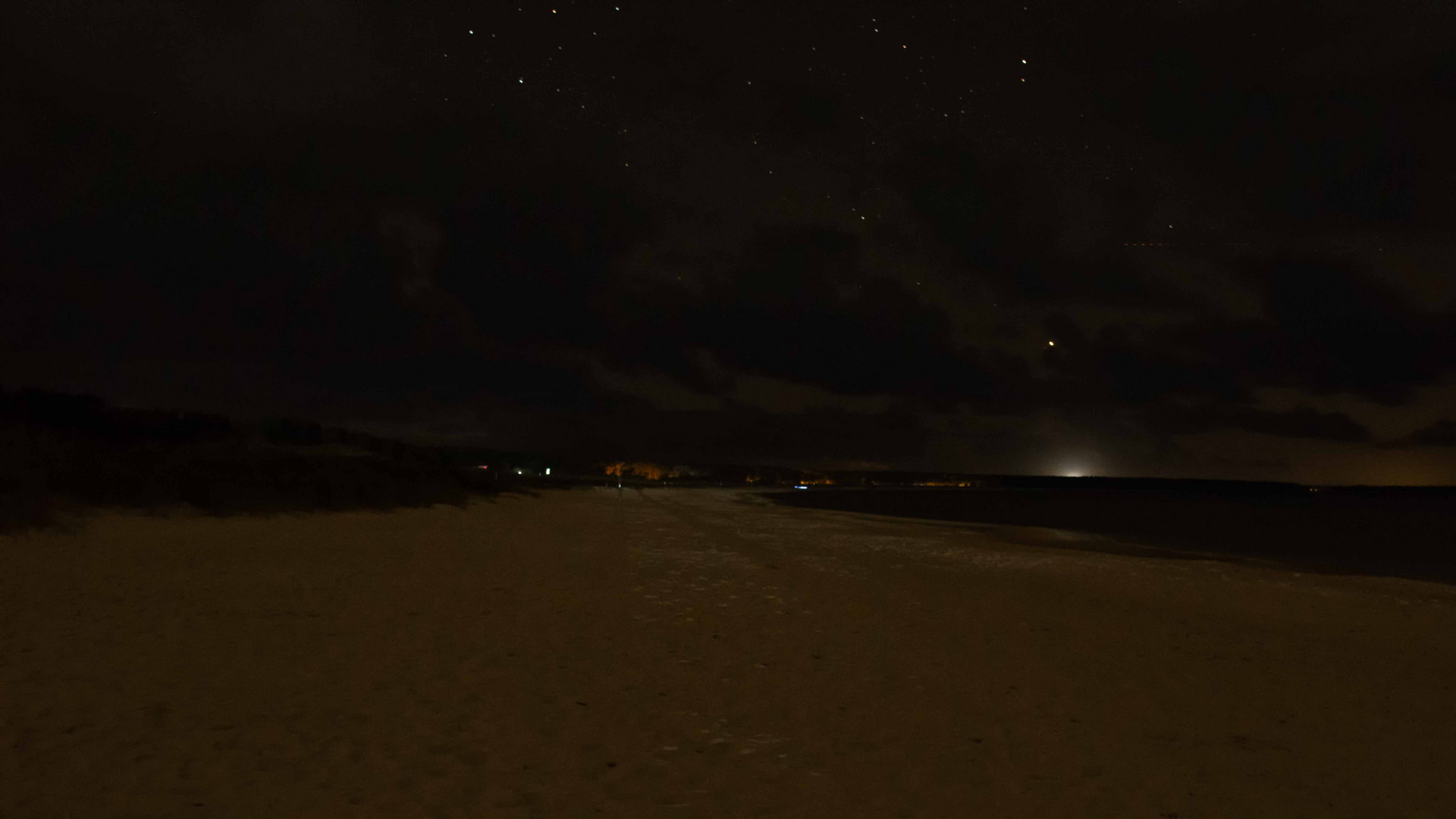 Nordstrand bei Nacht