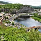 Nordtschechien-Aussig (Ústí nad Labem) im April.