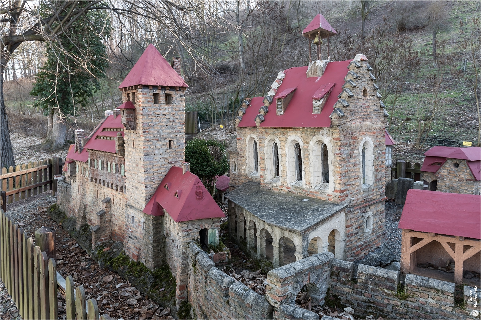 Nordwestliche Modellansicht der Burgkapelle