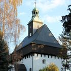 Nord/Westseite der Wehrkirche in Lauterbach (Erzgebirge)