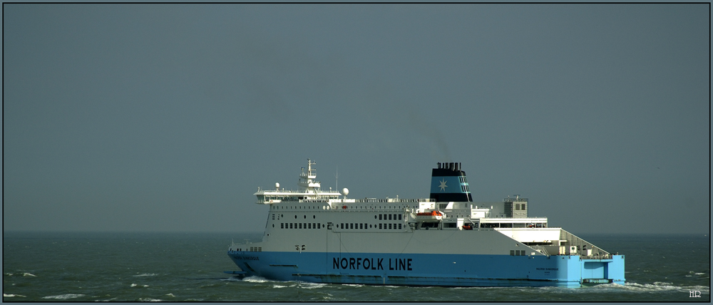 Norfolk Line auf der Fahrt von Dunkerque  nach Dover.