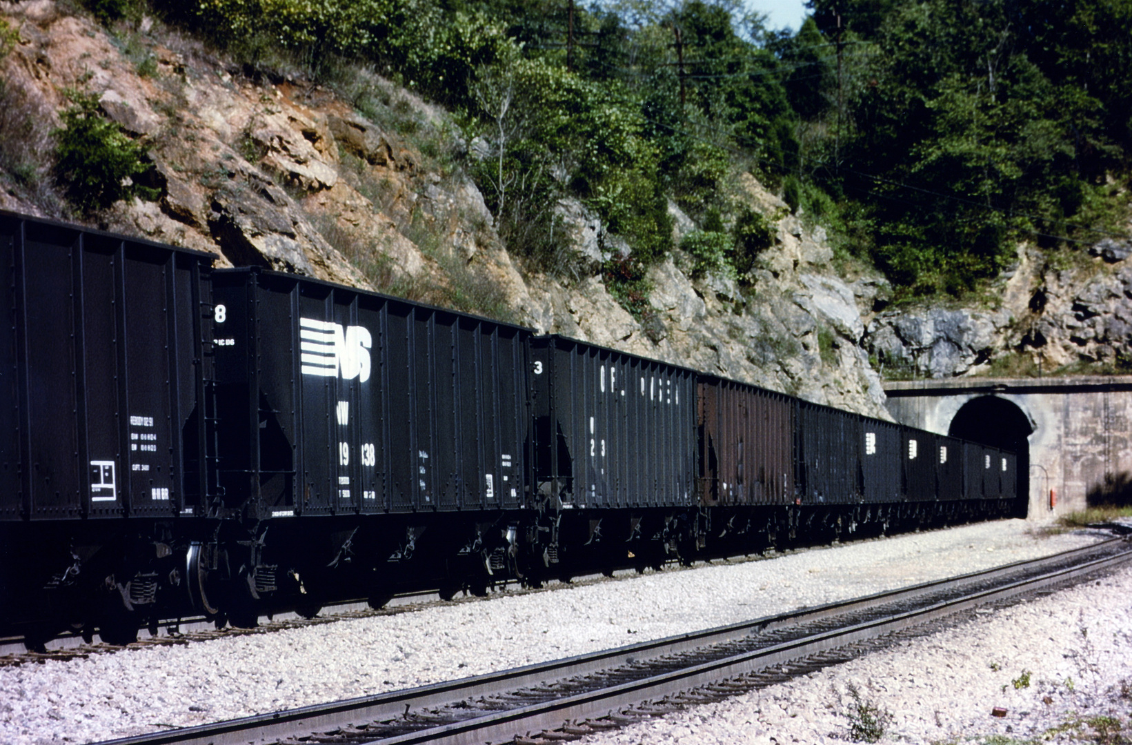 Norfolk & Southern Coal Train at Montgomery Tunnel, VA