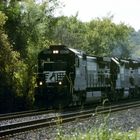 Norfolk & Southern, NS#8821,NS#2254,NS#4273 are leading a Freight Train,Rte.11,VA