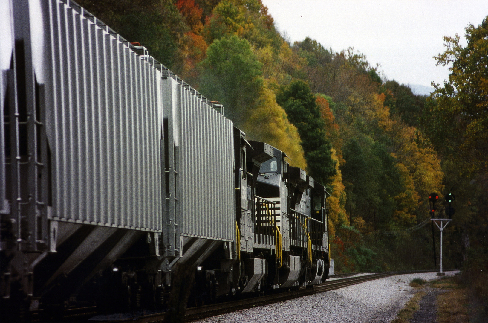 Norfolk & Western Coal Train has green Light on its track.., VA