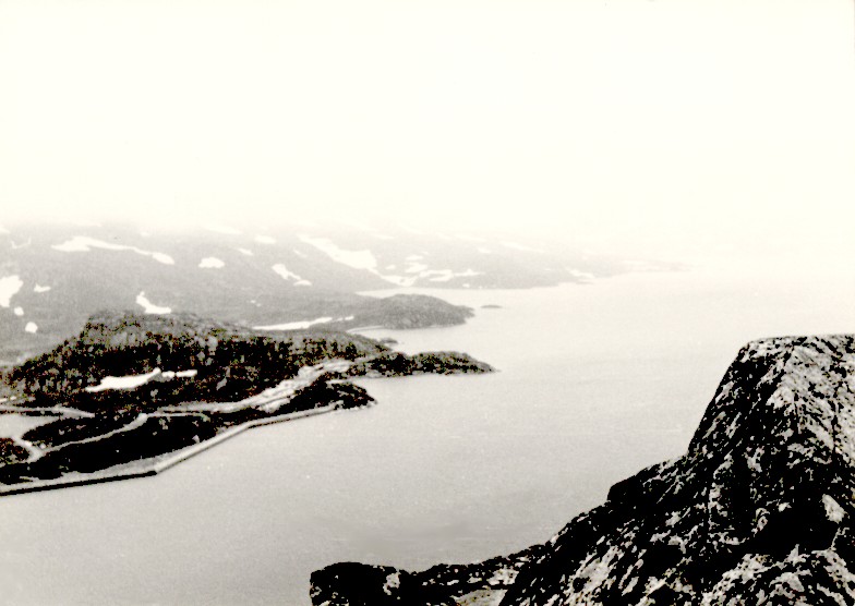 Norge, Fjord, Sept 1967, das Wetter war so trüb