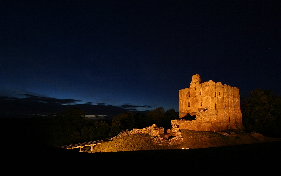 Norham Castle bei Nacht