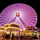 Noria en parque de atracciónes Prater en Viena