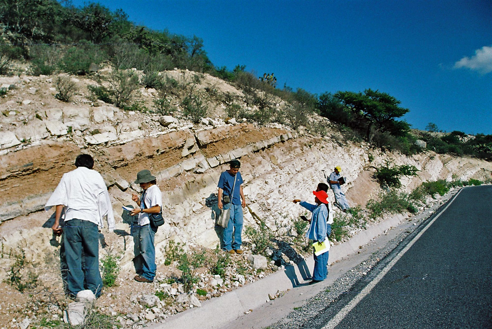 Normal faults (been analized for a group of mexican geoscientists)