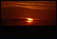 Normandie, abends am Strand