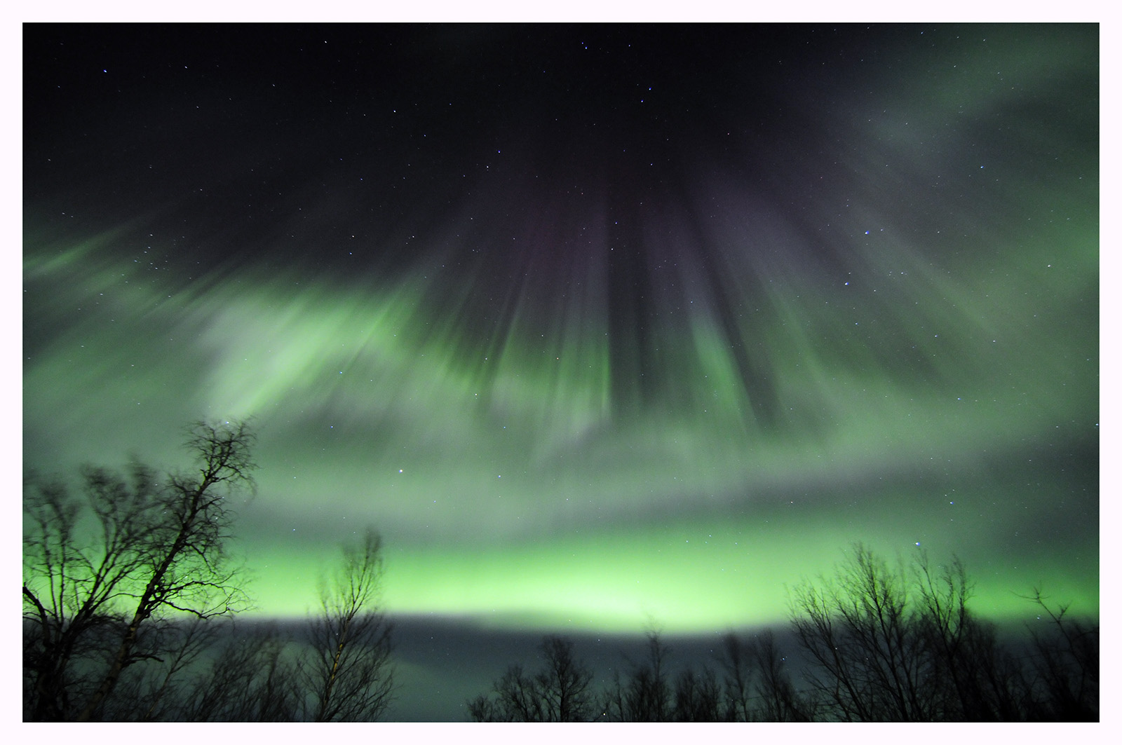 Norrsken i Abisko Nationalpark