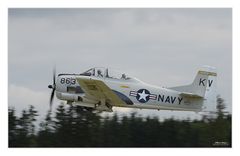 North American T-28 "Trojan" beim Start