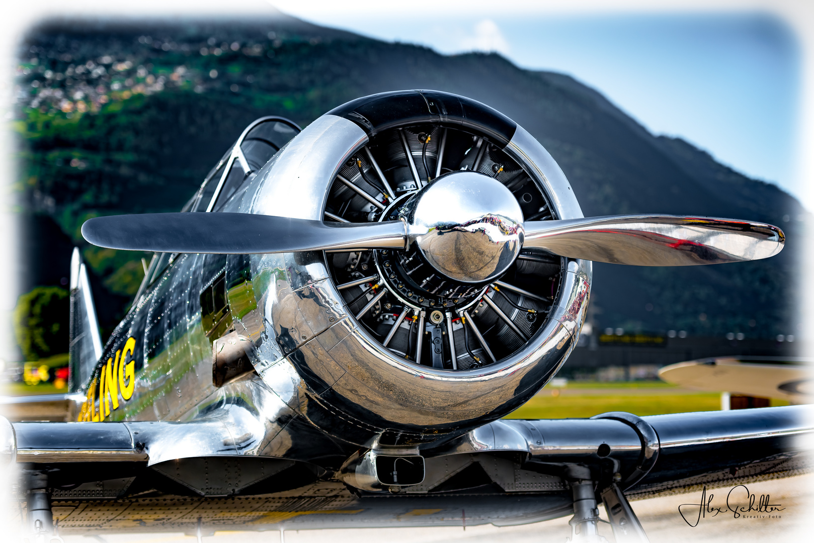 "...North American T-6 Texan...with Pratt & Whitney R-1340 Wasp engine..."