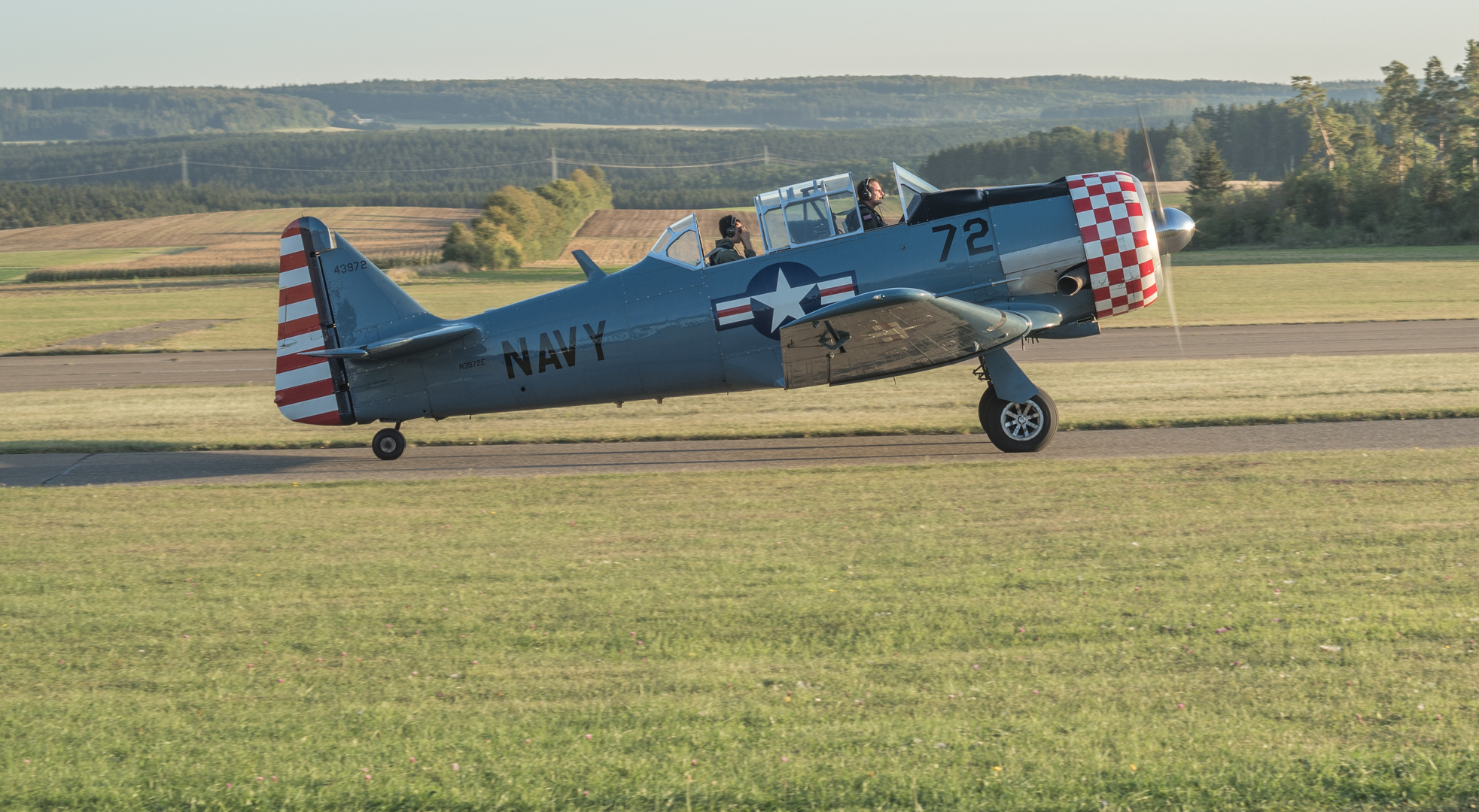 North American T6 Harvard vor dem Start, EDPA