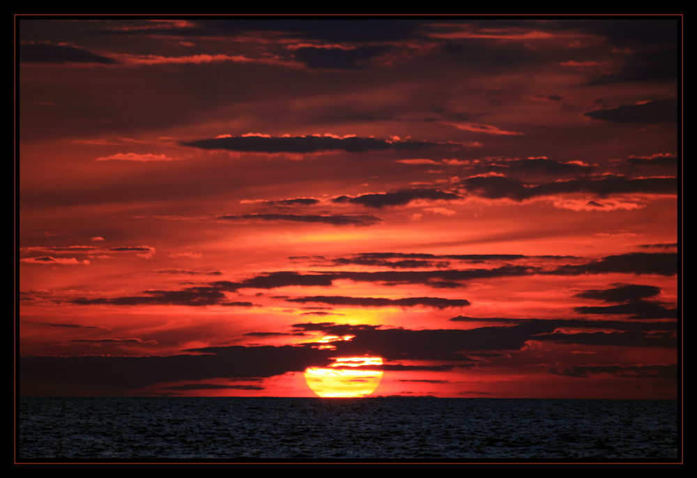 north sea sunrise