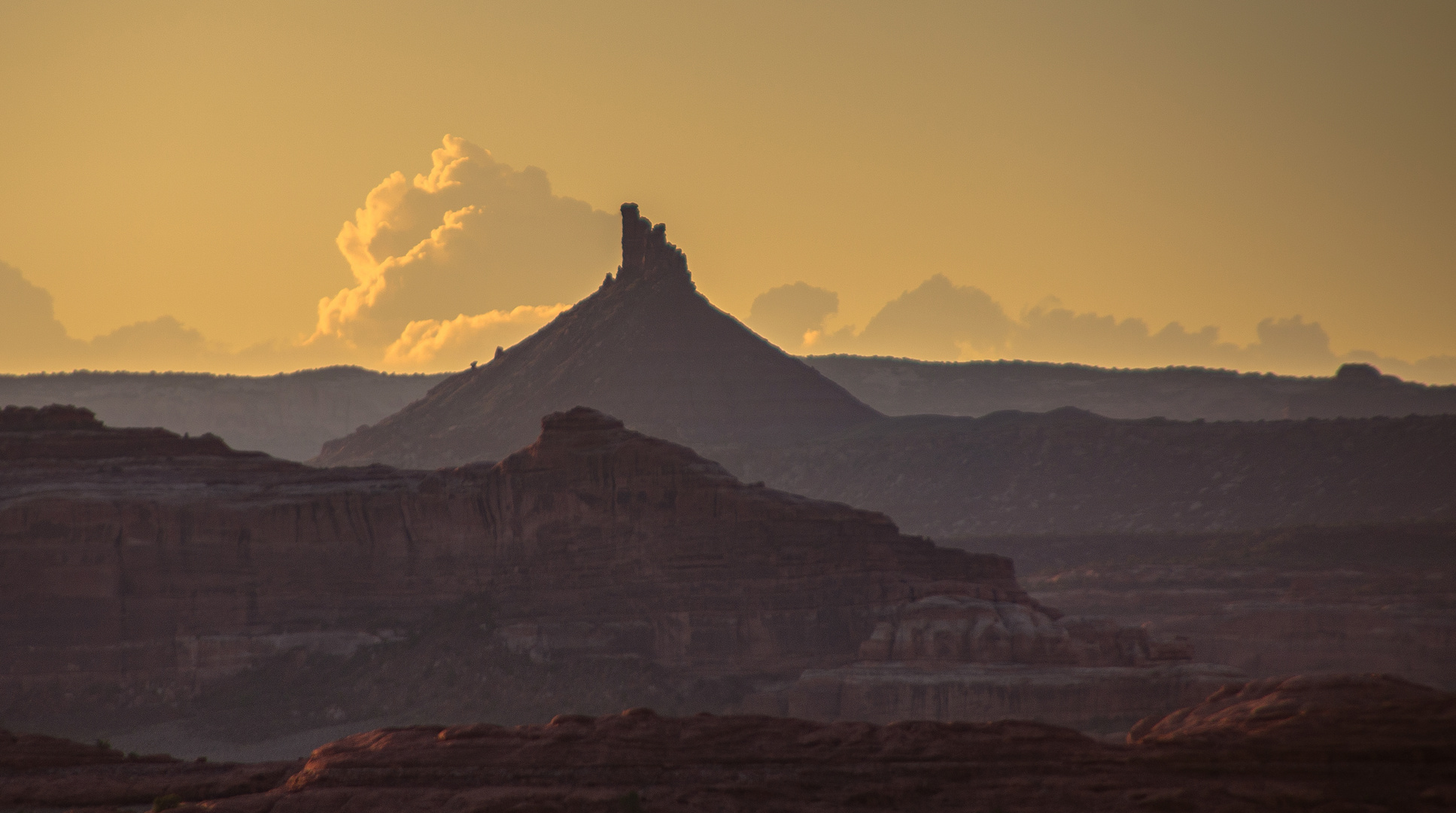 North Six-Shooter Peak im Morgenlicht