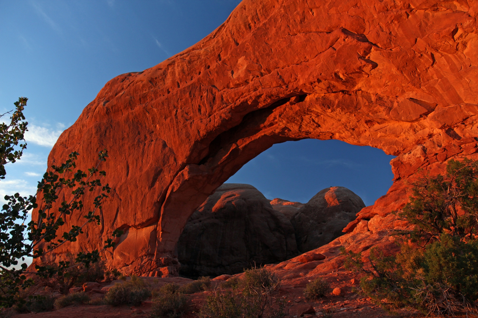 North Window at Sunset