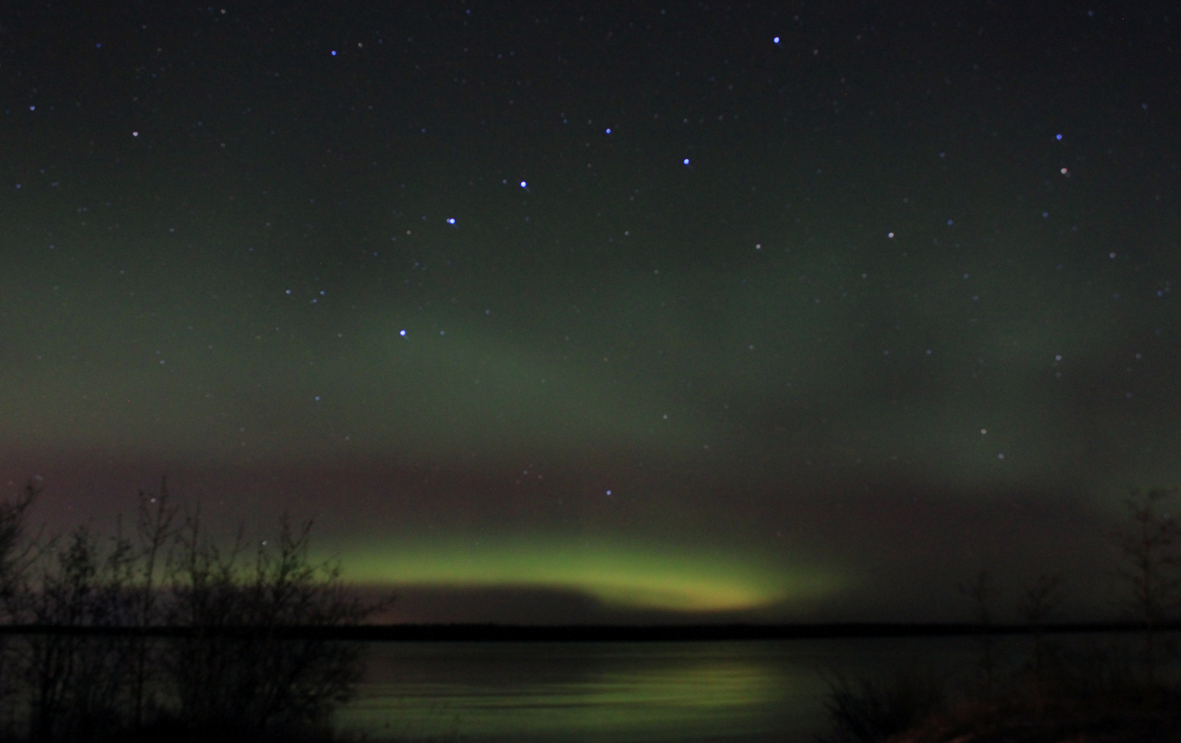 Northern Lights at Gregoire Lake