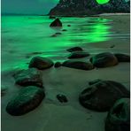 Northern Lights On The Beach