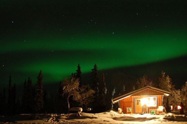 Northern lights over Kiruna