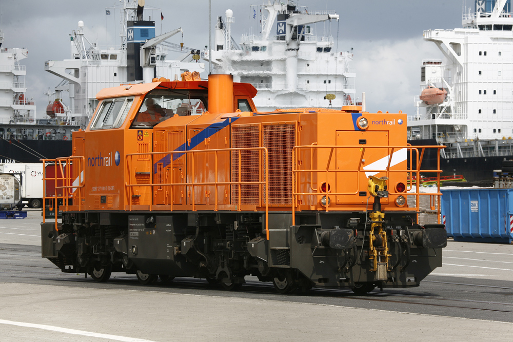 Northrail Lok im Ostuferhafen Kiel