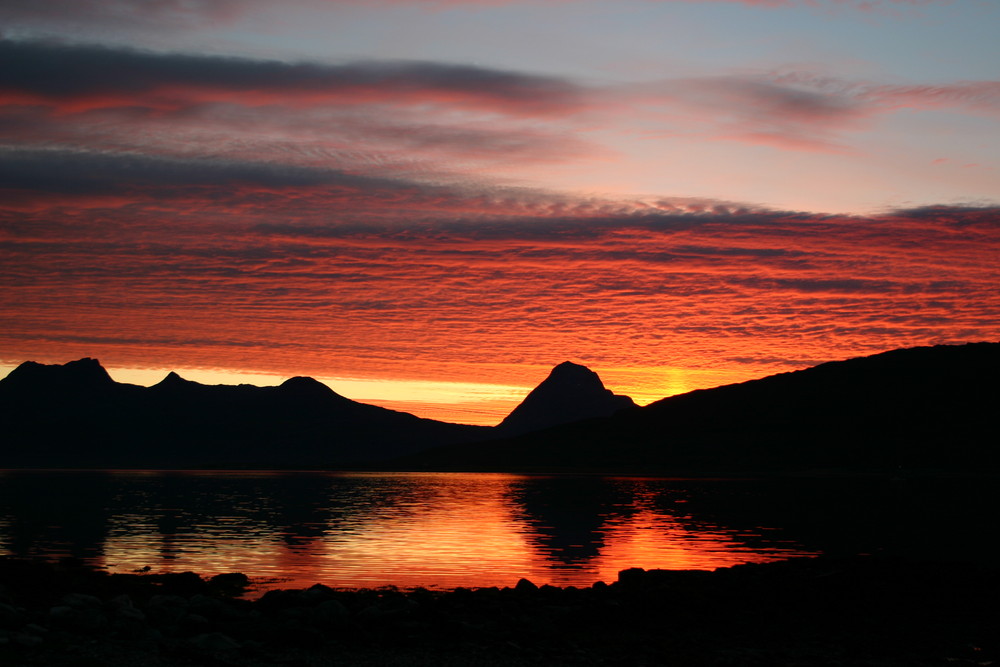 Norway in red