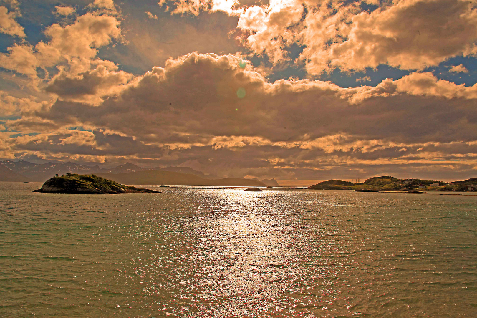 Norwegen an ein schön Abend.