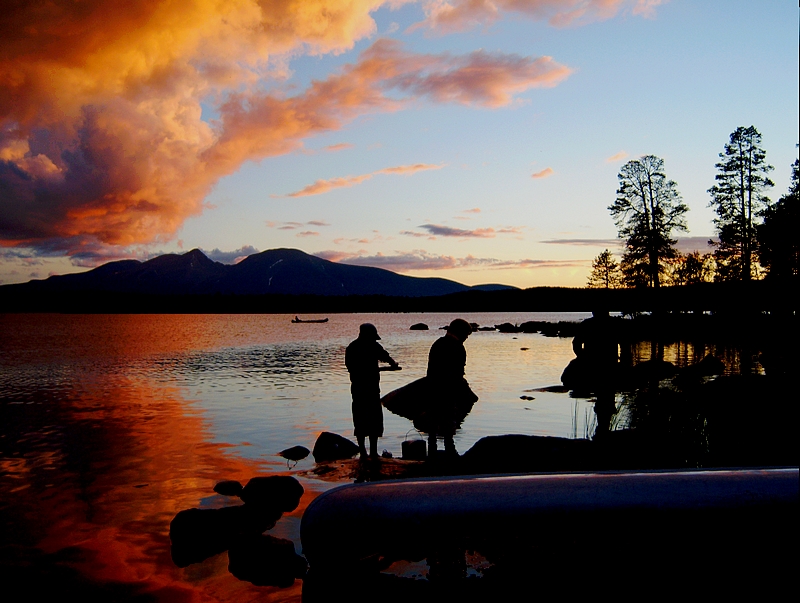 Norwegen bei Sonnenuntergang