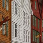 Norwegen - Bergen, Häuserzeile in Bryggen