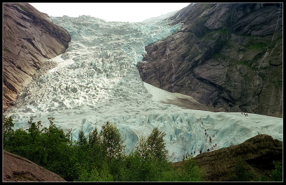 Norwegen: Gletscher Briksdalsbreen 1999