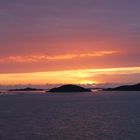 Norwegen im Sonnenuntergang