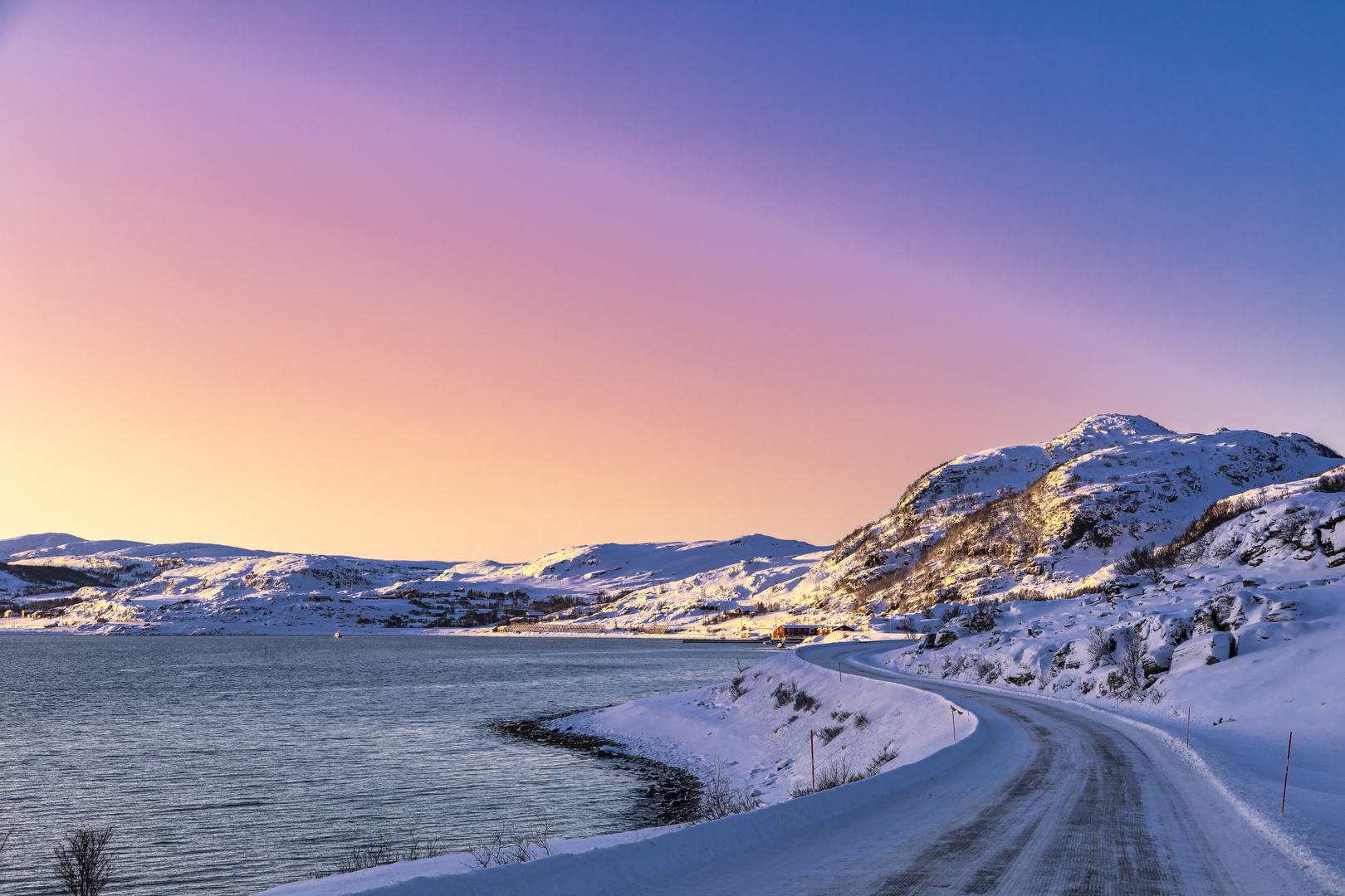 Norwegen im Winter auf der E69