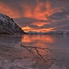 Norwegen Lichtspiel am See 