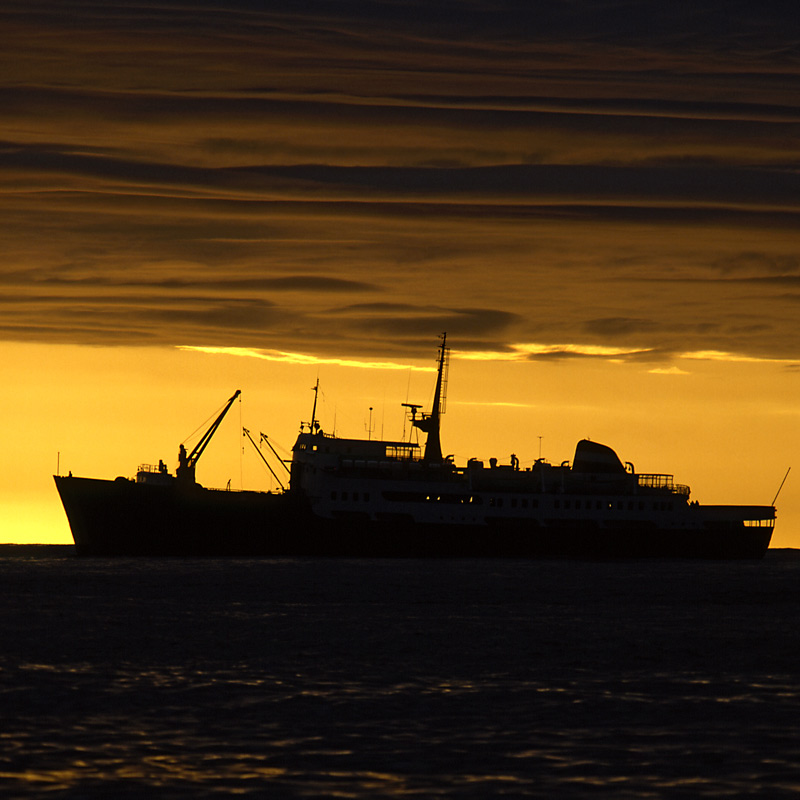 Norwegen-Schiff der Hurtigroute