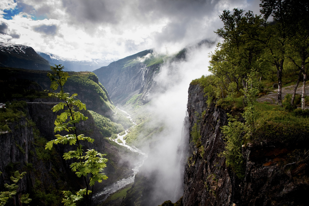 Norwegen - Tjukkaskog Waterfalls