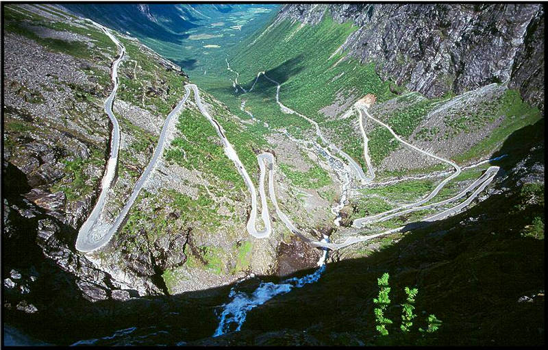Norwegen - Trollstiegen von oben