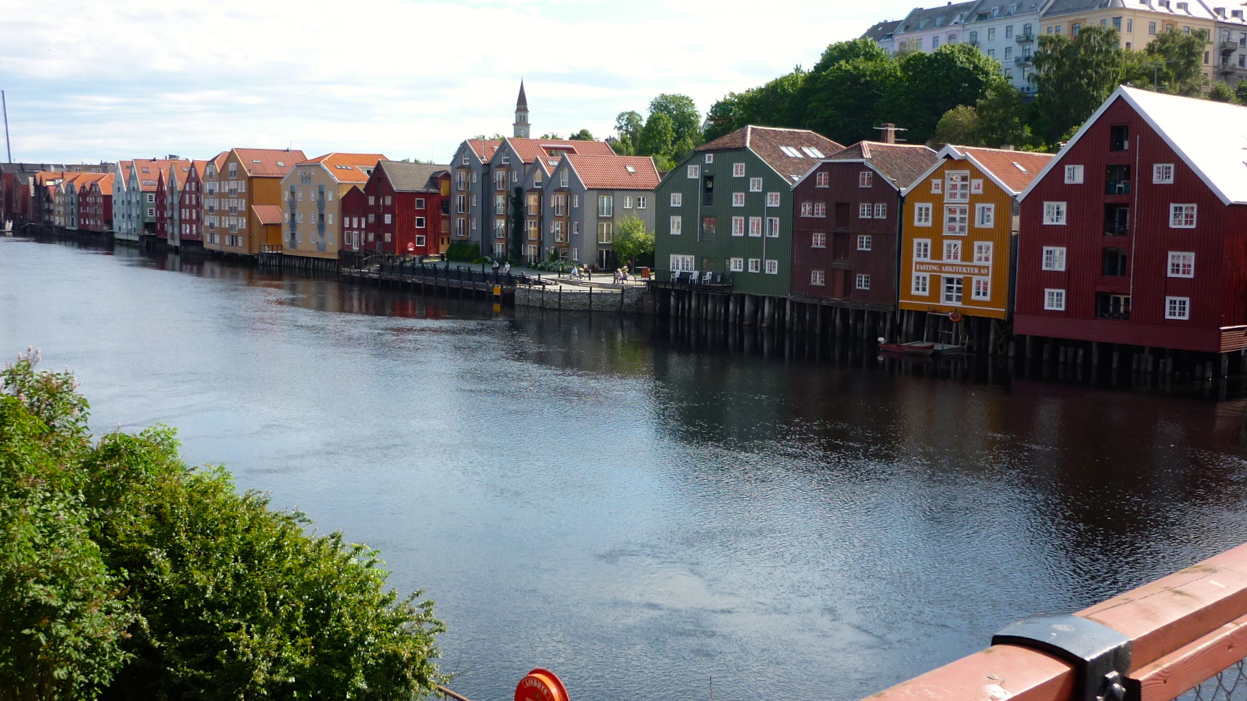 Norwegen ,Trondheim Altstadt.