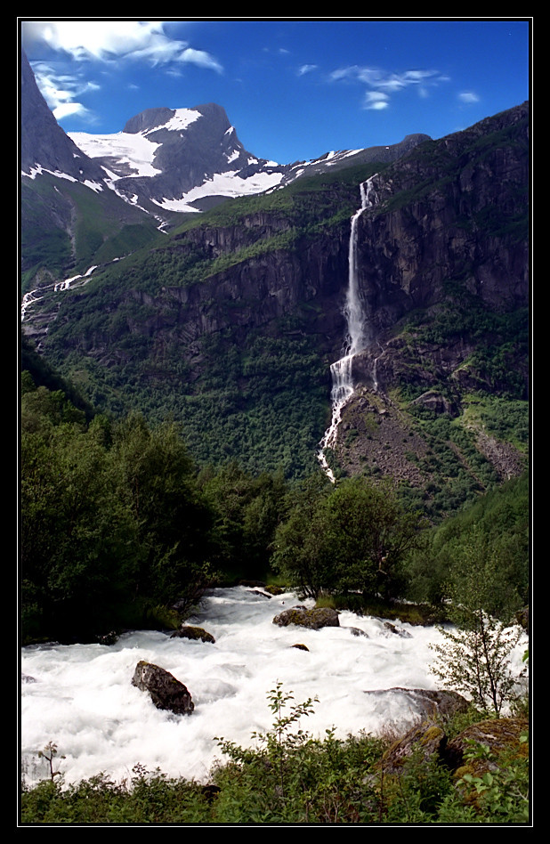 Norwegen - Wasserfall