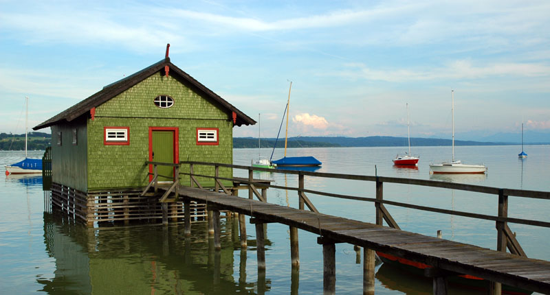 Norwegerhaus Am Ammersee Foto Bild Landschaft Bach Fluss