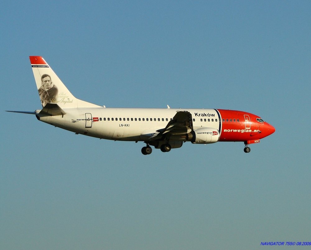 norwegian, B737-3K2, Reg: LN-KKI