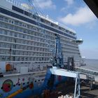 Norwegian Breakaway an der Weser