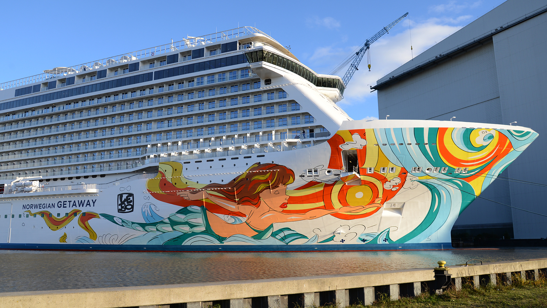 Norwegian Getaway bei der Meyer werft