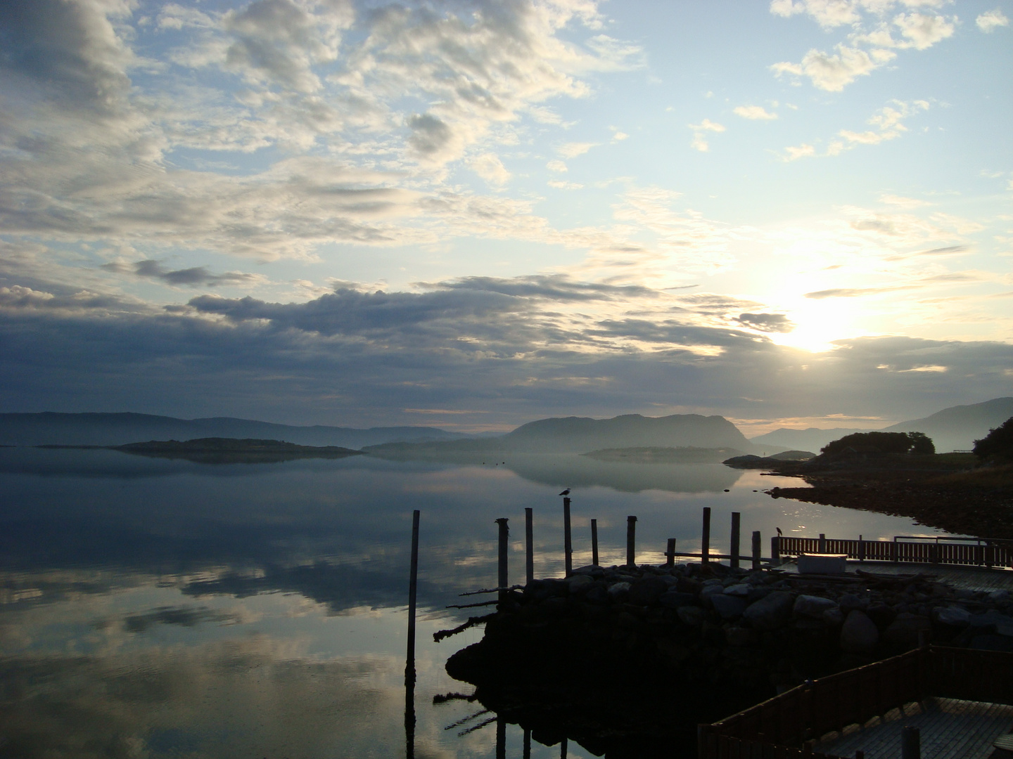 norwegian morning sun