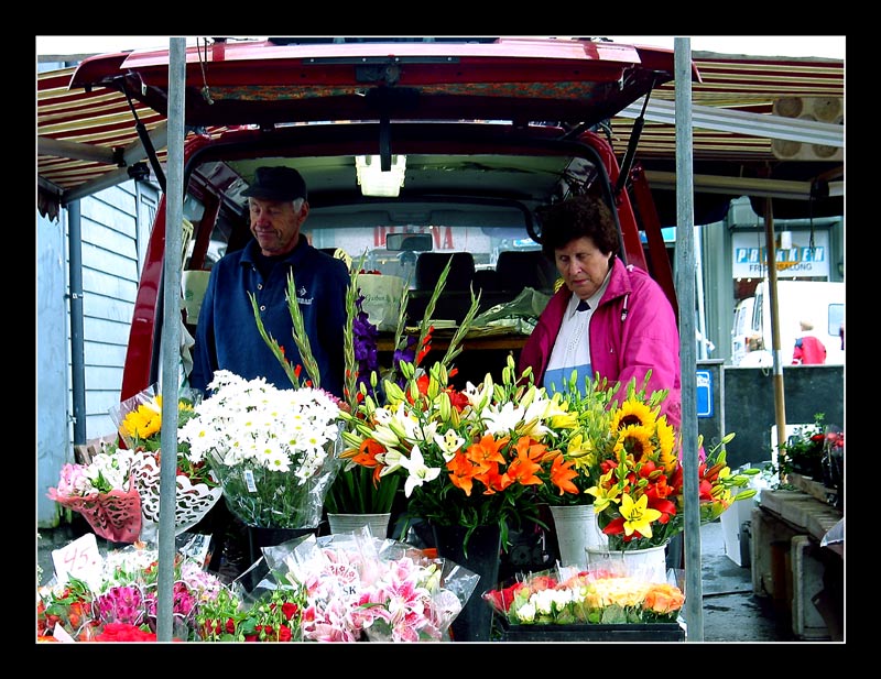 Norwegische Buden - Blumenstand