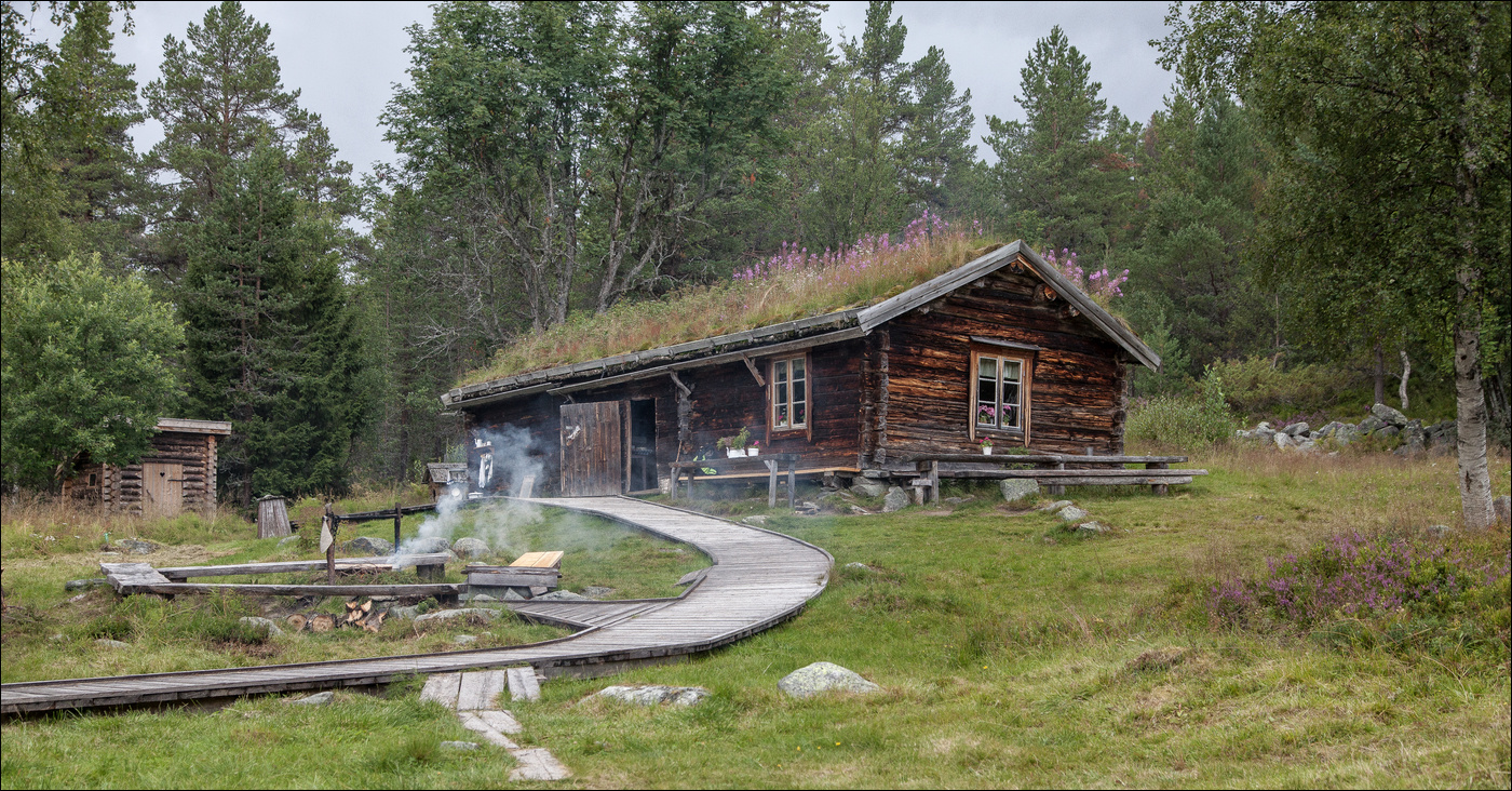 Norwegische Holzhütte-1