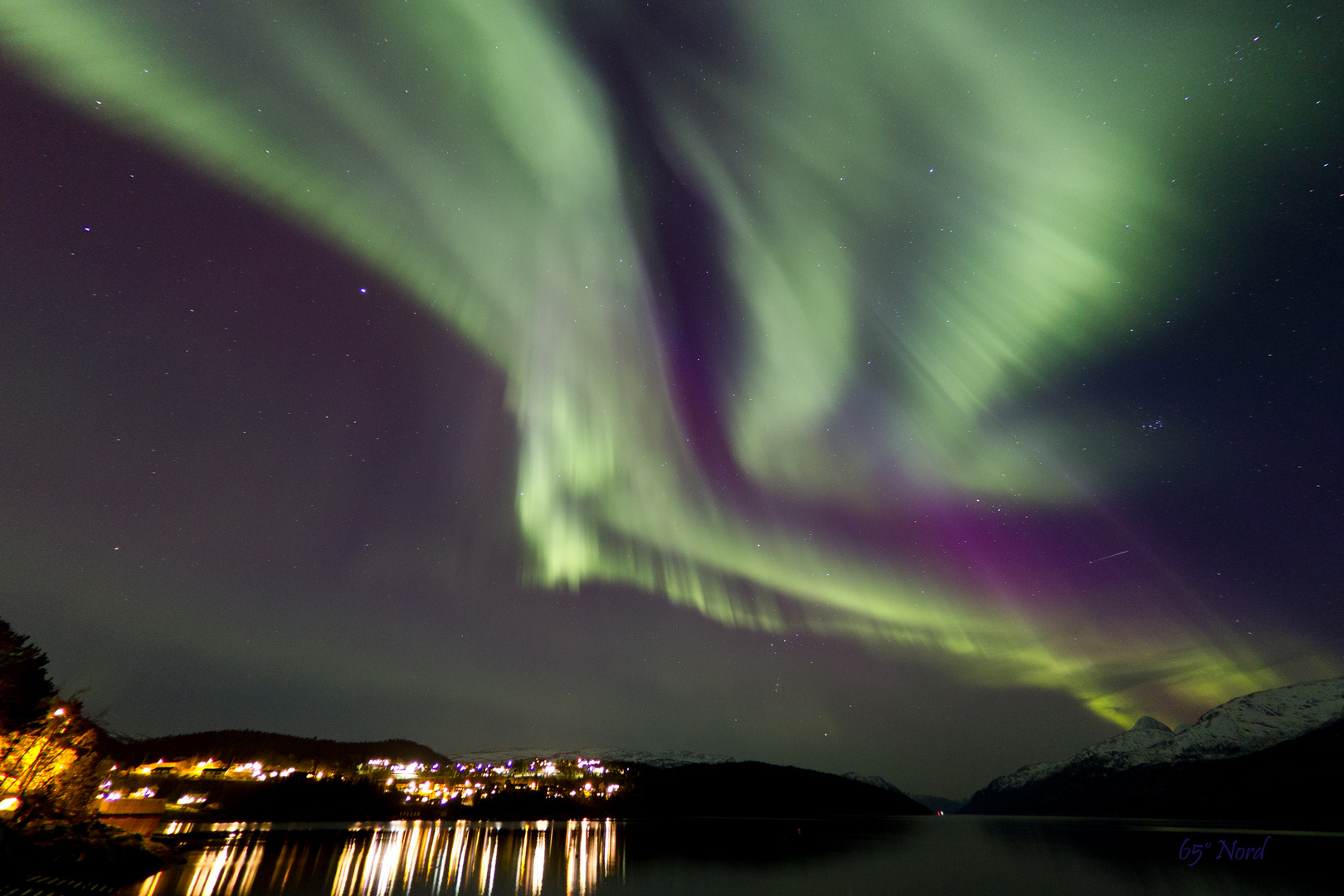 Norwegische Nacht im März