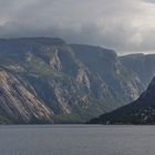 Norwegische Parkplatzaussicht