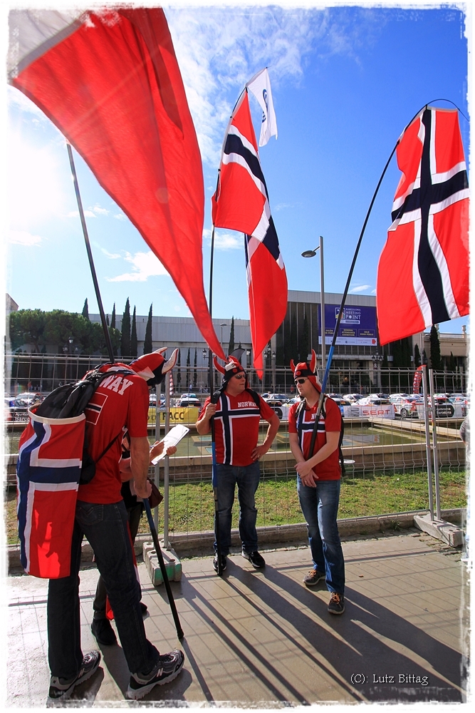 Norwegische Rallye-Fans